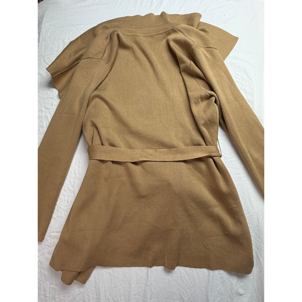 New With Tags Grace Karin Women's Camel Tie Belt Cardigan Size 2XL - Picture 7 of 7